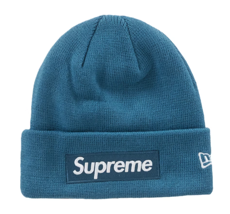 Supreme New Era Box Logo Beanie (FW23) Blue