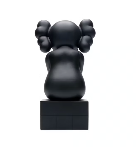 KAWS Passing Through Open Edition Vinyl Figure Black (New With Flaws)