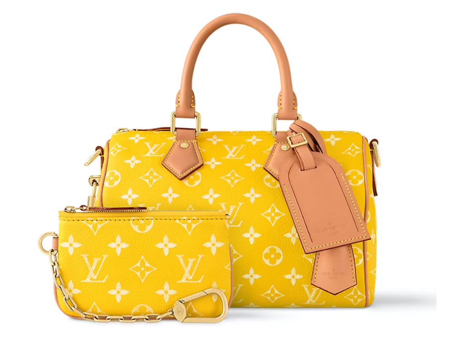 Louis Vuitton Speedy P9 Bandoulière 25 Monogram Leather Jaune Mat