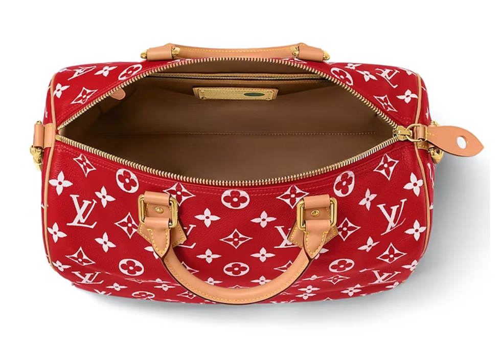 Louis Vuitton Speedy P9 Bandoulière 40 Monogram Leather Red