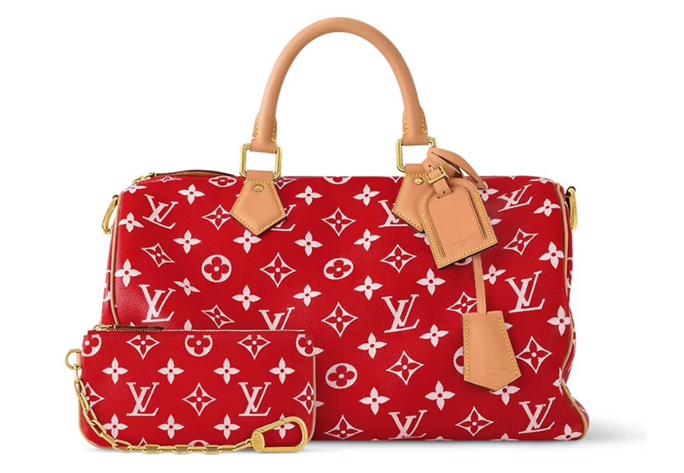 Louis Vuitton Speedy P9 Bandoulière 40 Monogram Leather Red