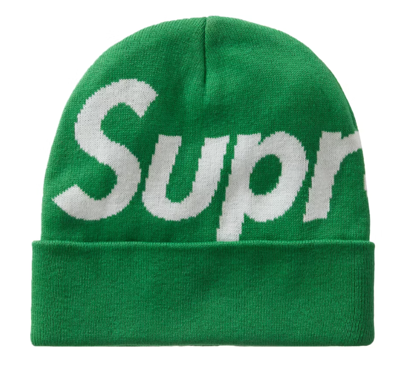 Supreme Big Logo Beanie Beanie Green