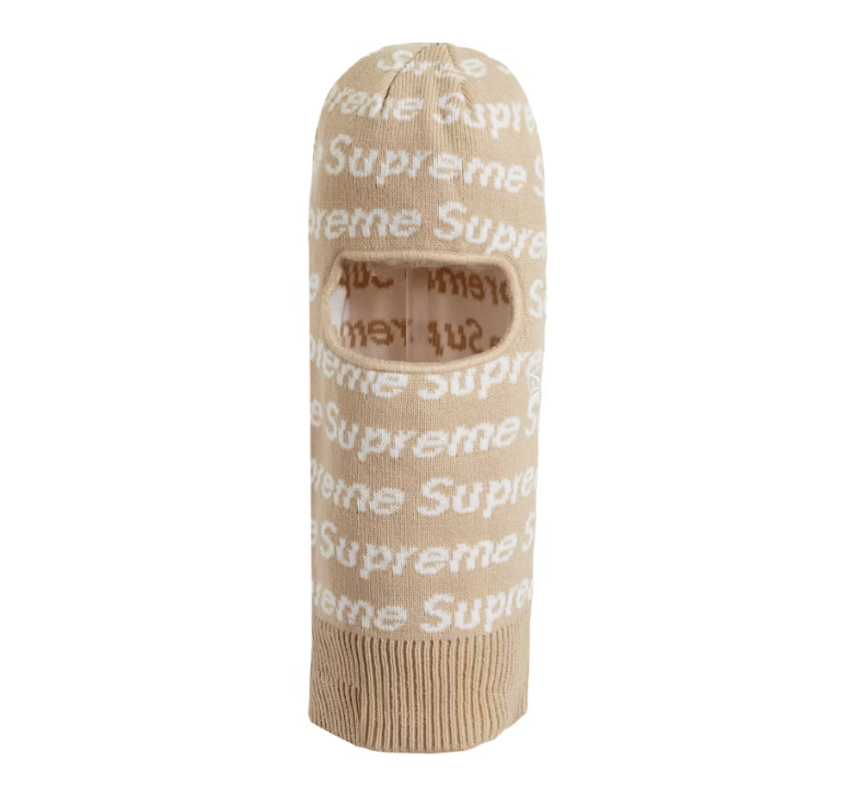 Supreme New Era Repeat Balaclava Taupe