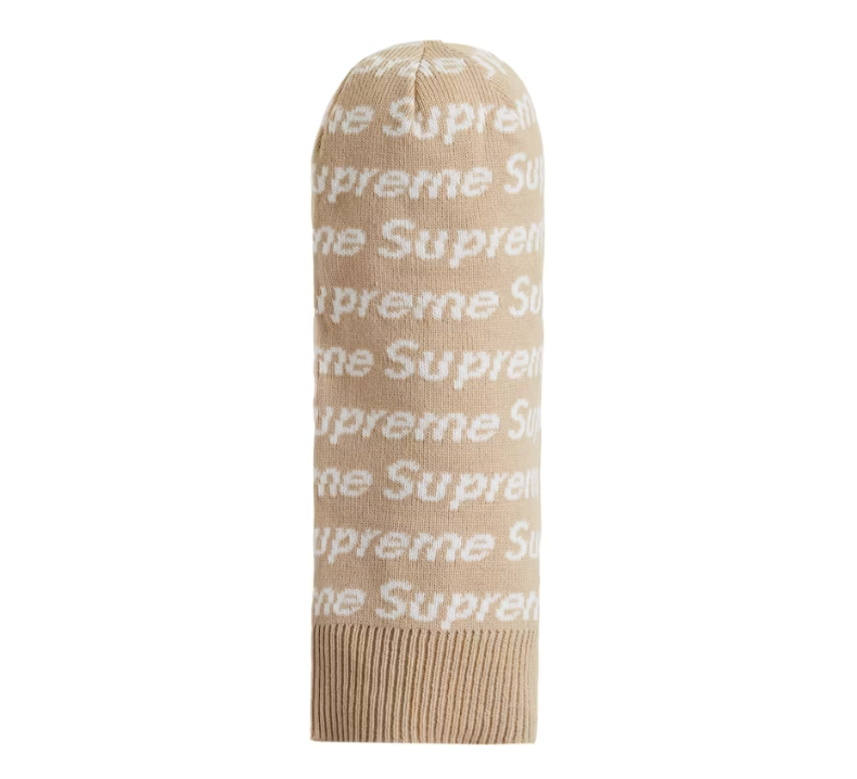 Supreme New Era Repeat Balaclava Taupe