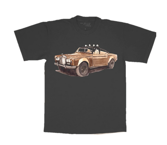 Bad Bunny Rolls Royce T-Shirt Faded Black