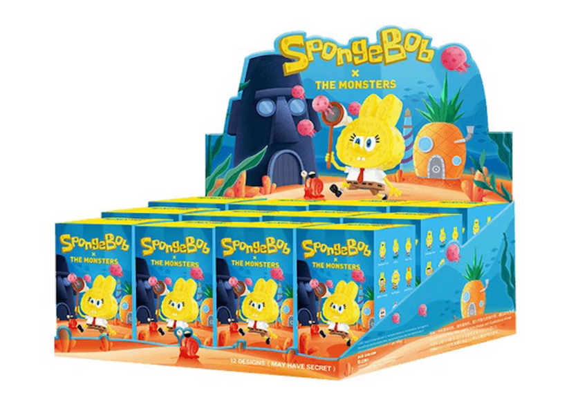 Pop Mart Labubu The Monsters Spongebob Series Sealed Case (1 Blind Box ...