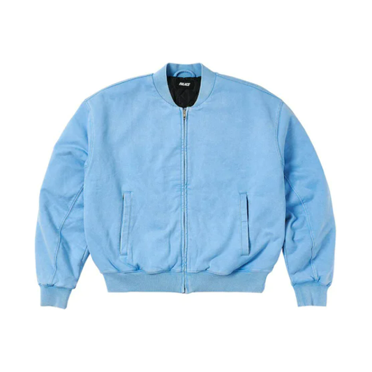 Palace Wash Out Bomber Jacket Crystalised Blue