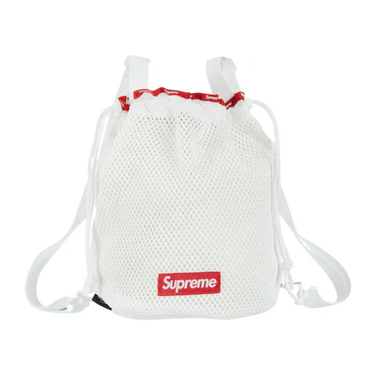 Supreme Mesh Small Backpack White