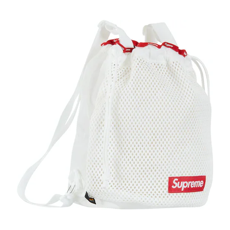 Supreme Mesh Small Backpack White