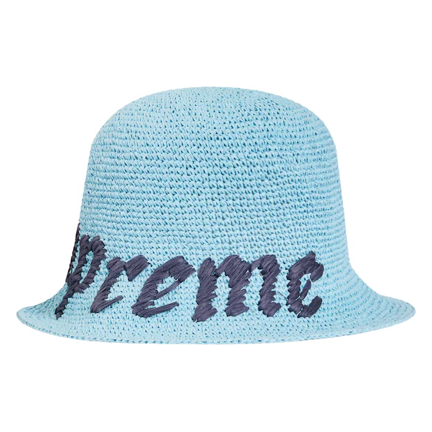 Supreme Old English Straw Crusher Light Blue – Gallery CDMX