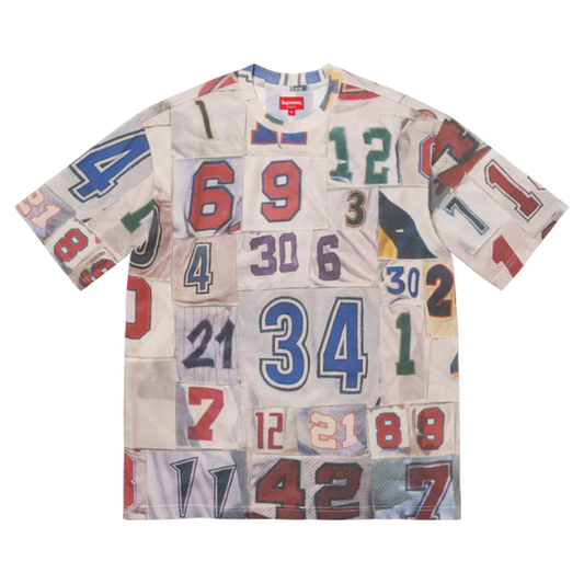 Supreme Jersey Collage S/S Top White