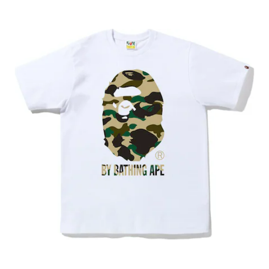 BAPE 1st Camo By Bathing Ape Tee (FW22) White Yellow