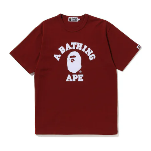 BAPE College Heavy Weight Tee Red