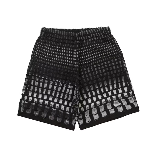 Supreme Gradient Grid Knit Short Black