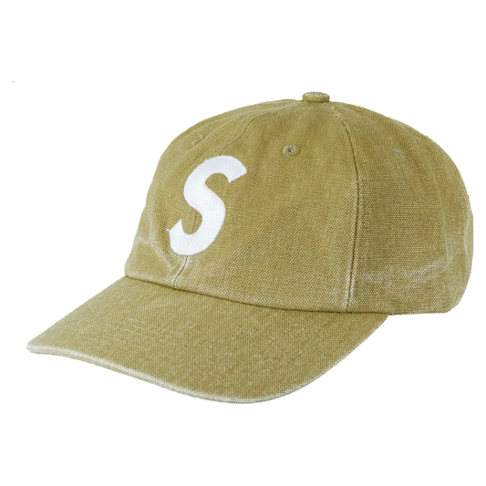 Supreme Pigment Canvas S Logo 6-Panel Olive