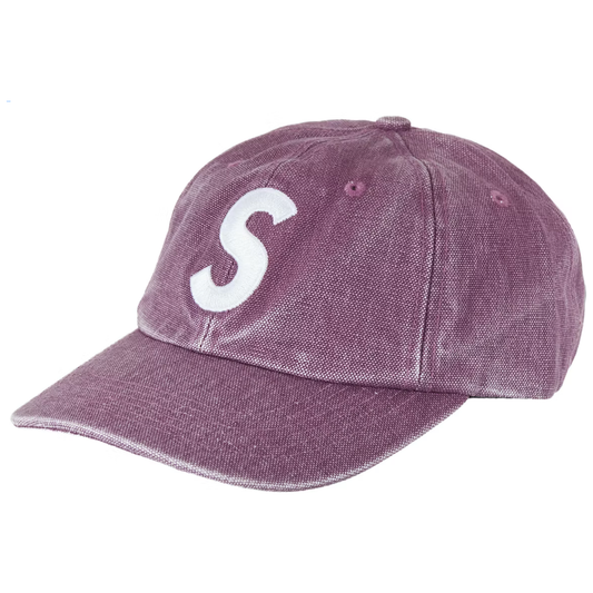 Supreme Pigment Canvas S Logo 6-Panel Plum