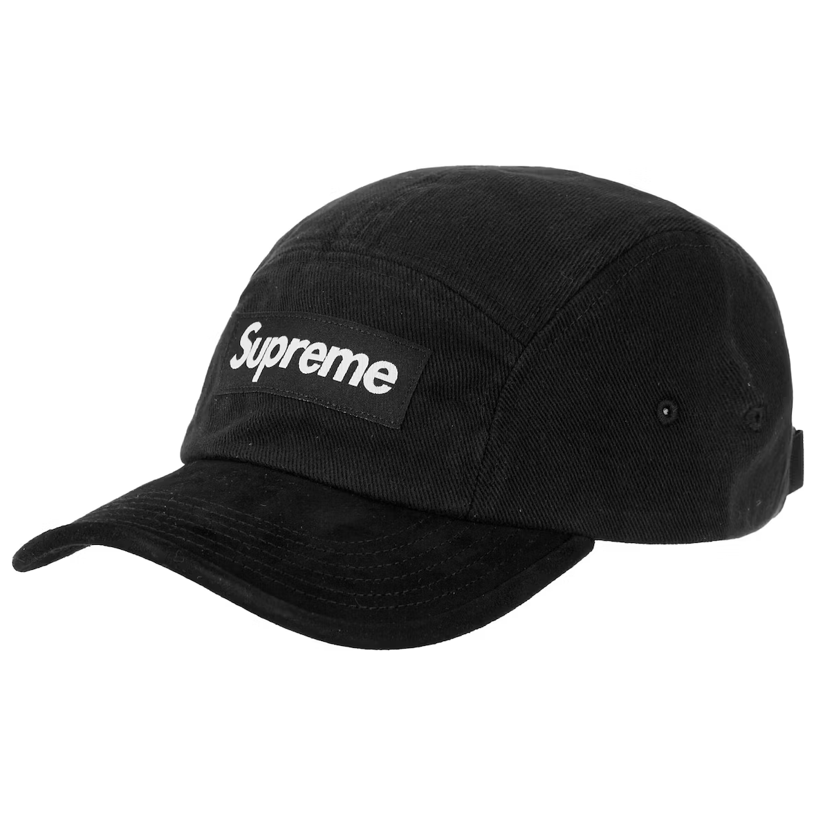 Supreme Suede Visor Camp Cap Black