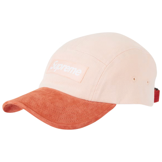 Supreme Suede Visor Camp Cap Peach