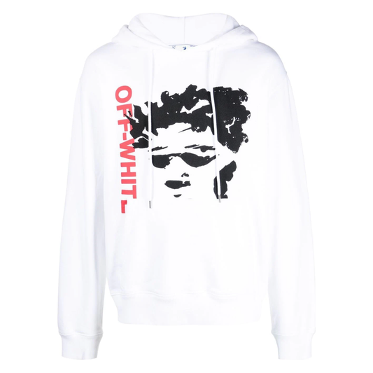 Off-White Face Arrow Slim Hoodie White Black