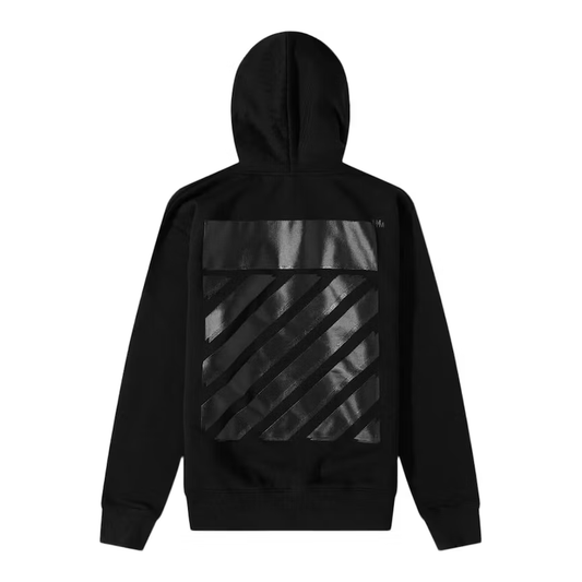 Off-White Diag Tab Slim Hoodie Black Black