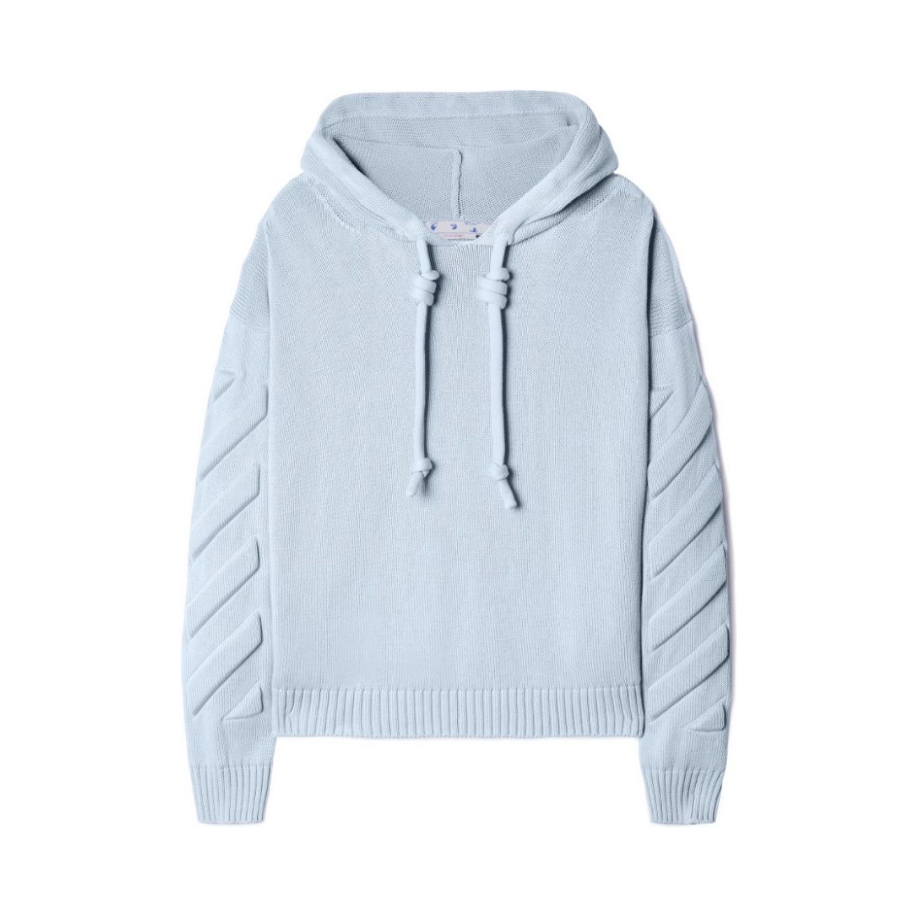 Off-White 3D Diag Knit Hoodie Ice Ice