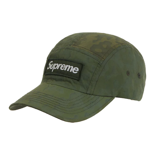 Supreme Overdyed Camo Nylon Camp Cap Green