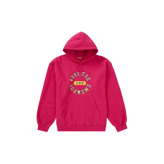 Supreme Reverse Hooded Sweatshirt Fuchsia