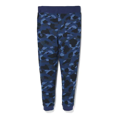 BAPE Color Camo Tiger Slim Sweat Pants Blue