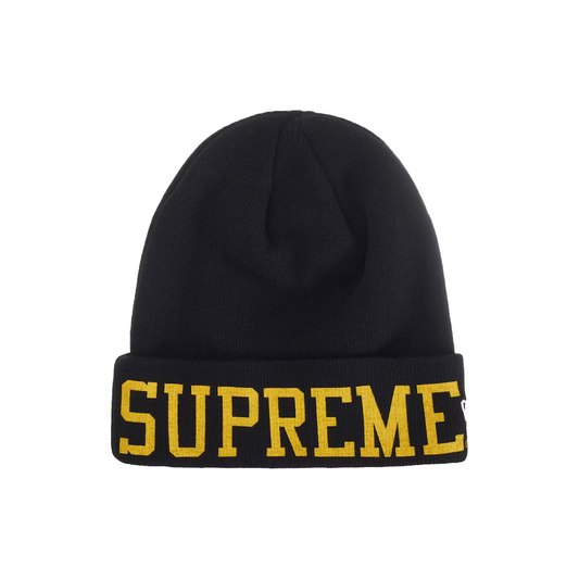 Supreme New Era Varsity Beanie Black