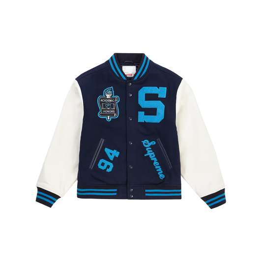 Supreme Team Varsity Jacket Navy (Preowned)