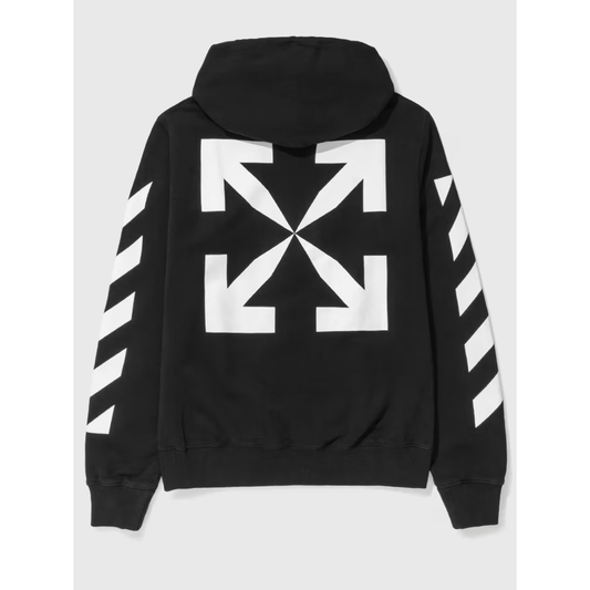 Off-White Arrow Slim Hoodie Black White