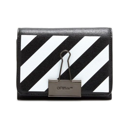 Off-White Binder Mini Wallet Black White