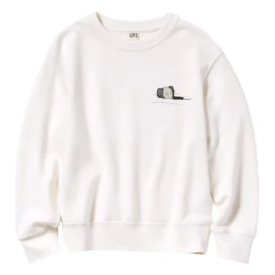 KAWS x Uniqlo Kids Longsleeve Sweatshirt Off White