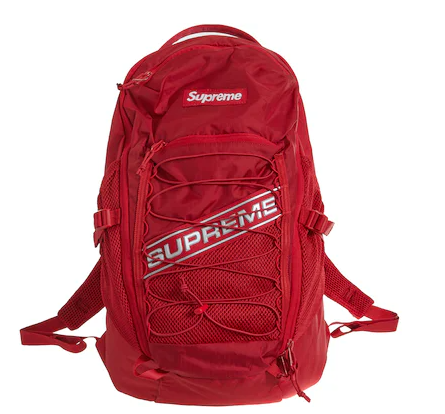 Supreme Logo Backpack Red