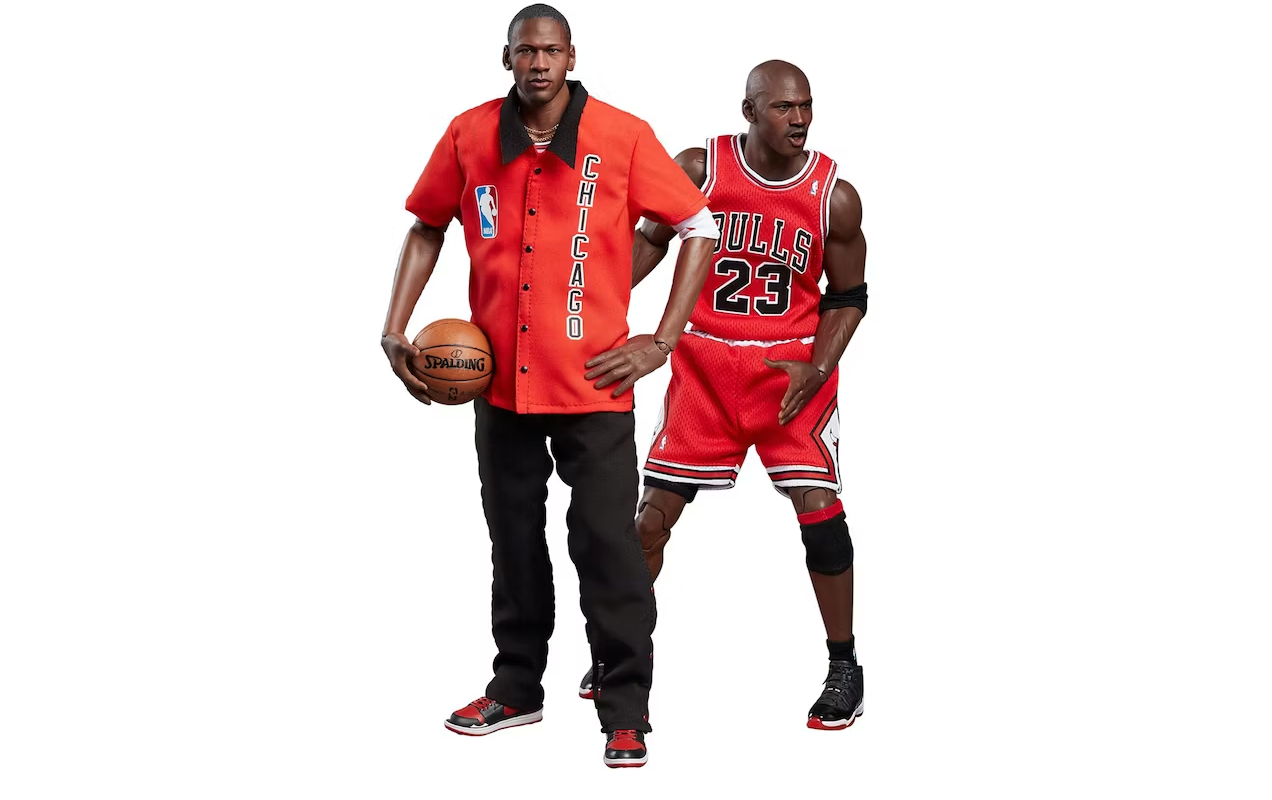 Enterbay NBA Final Edition Michael Jordan Chicago Bulls Away 1/6 Action Figure Set - 12inch