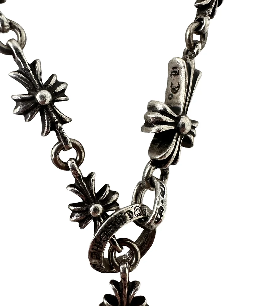 Chrome Hearts Tiny E CH Choke Chain Rosary