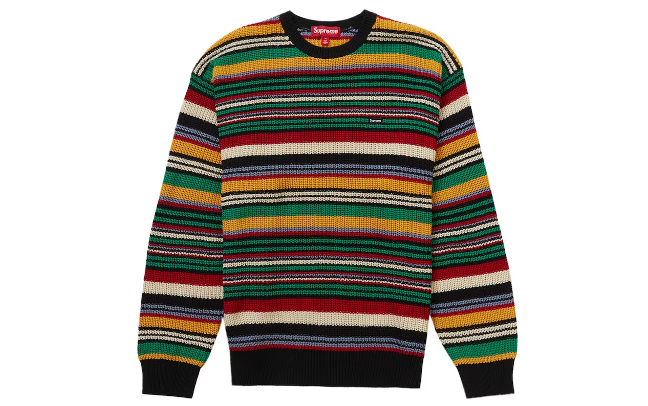 Supreme Small Box Ribbed Sweater Multicolor