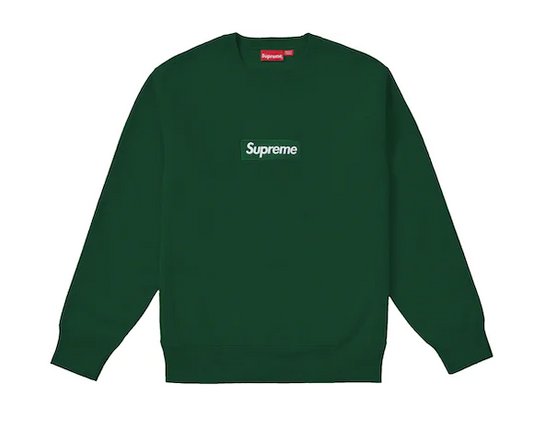 Supreme Box Logo Crewneck Dark Green