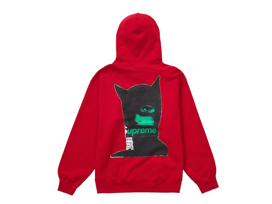 Supreme Catwoman Hooded Sweatshirt Red