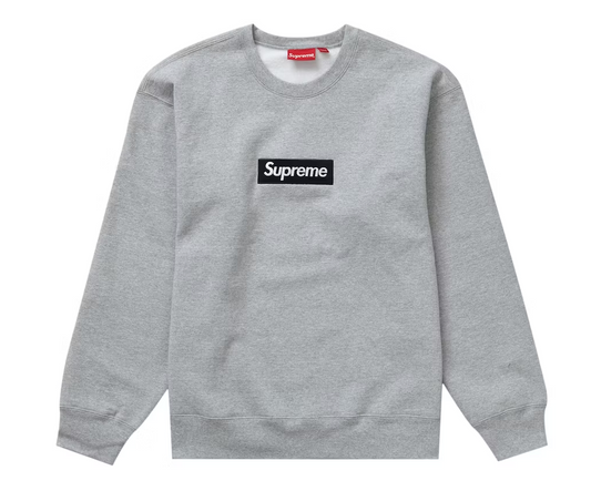 Supreme Box Logo Crewneck (FW22) Heather Grey