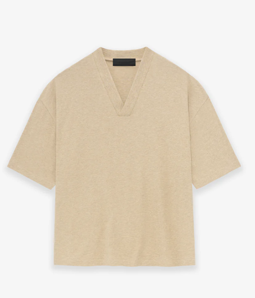 Fear of God Essentials V-Neck Tee Gold Heather