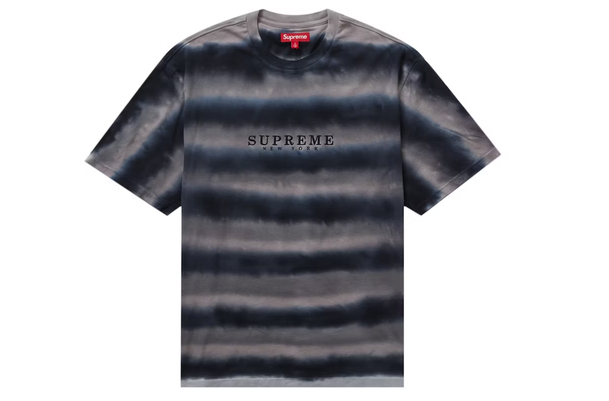 Supreme Dyed Stripe S/S Top Black