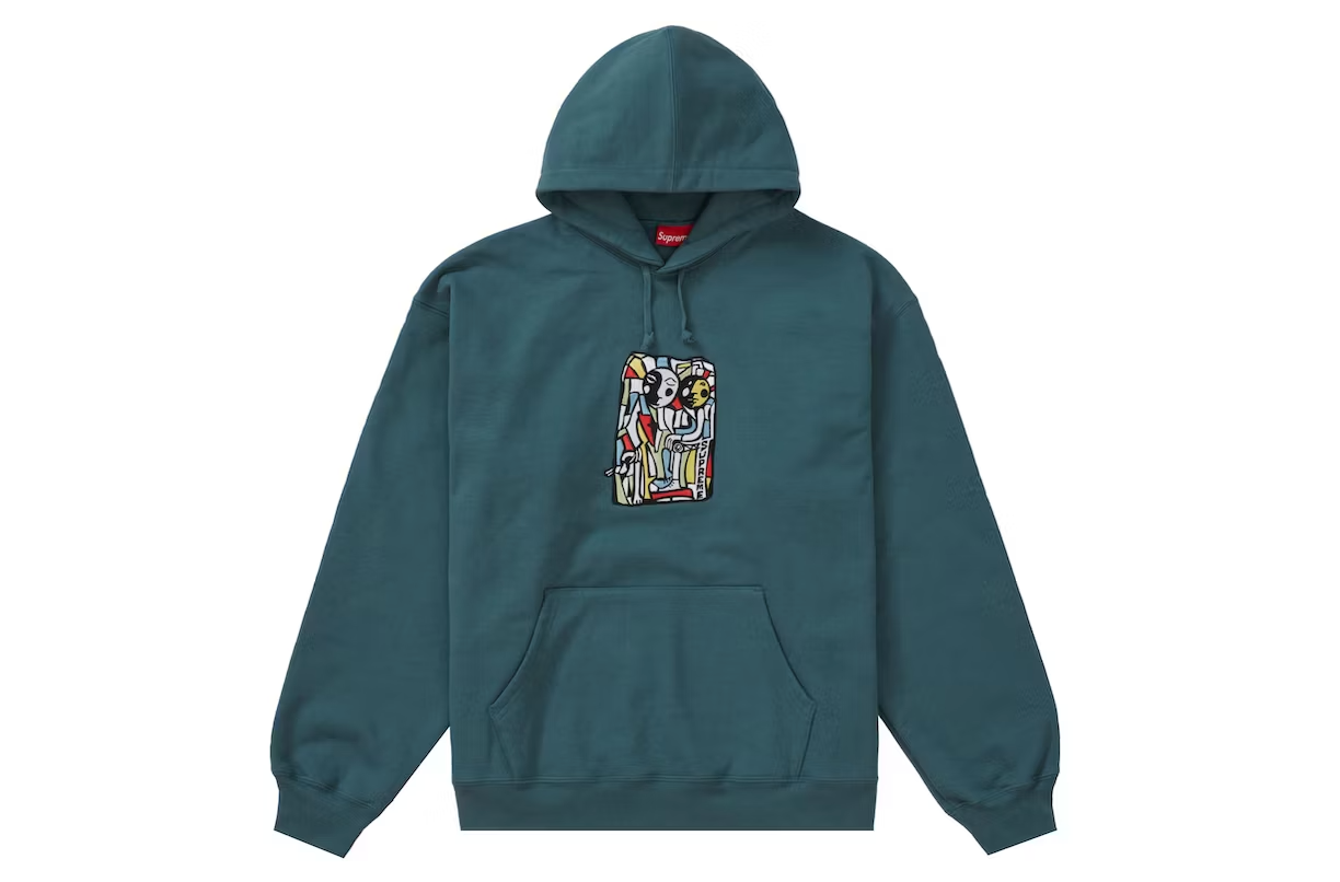 Supreme Neil Blender Mosaic Hooded Sweatshirt Slate