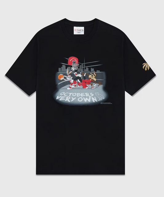 OVO Looney Tunes X Raptors Street Ball T-shirt Black