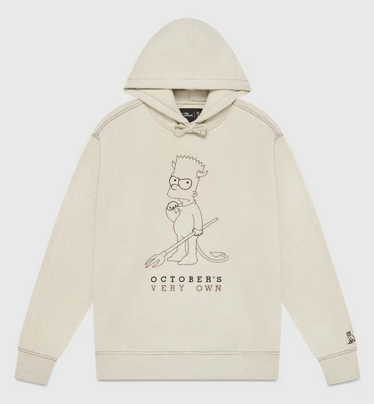 OVO The Simpsons Pullover Hoodie Oatmeal Heather