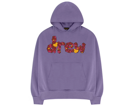 Drew House Love Hoodie Lavender