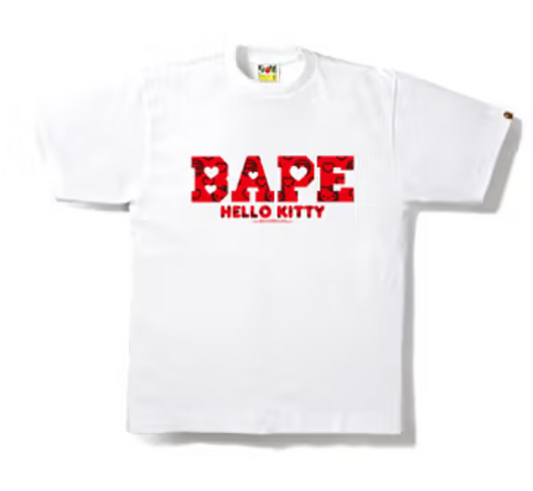 BAPE X Hello Kitty White T-Shirt