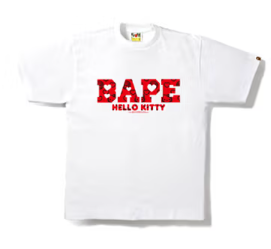 BAPE X Hello Kitty White T-Shirt