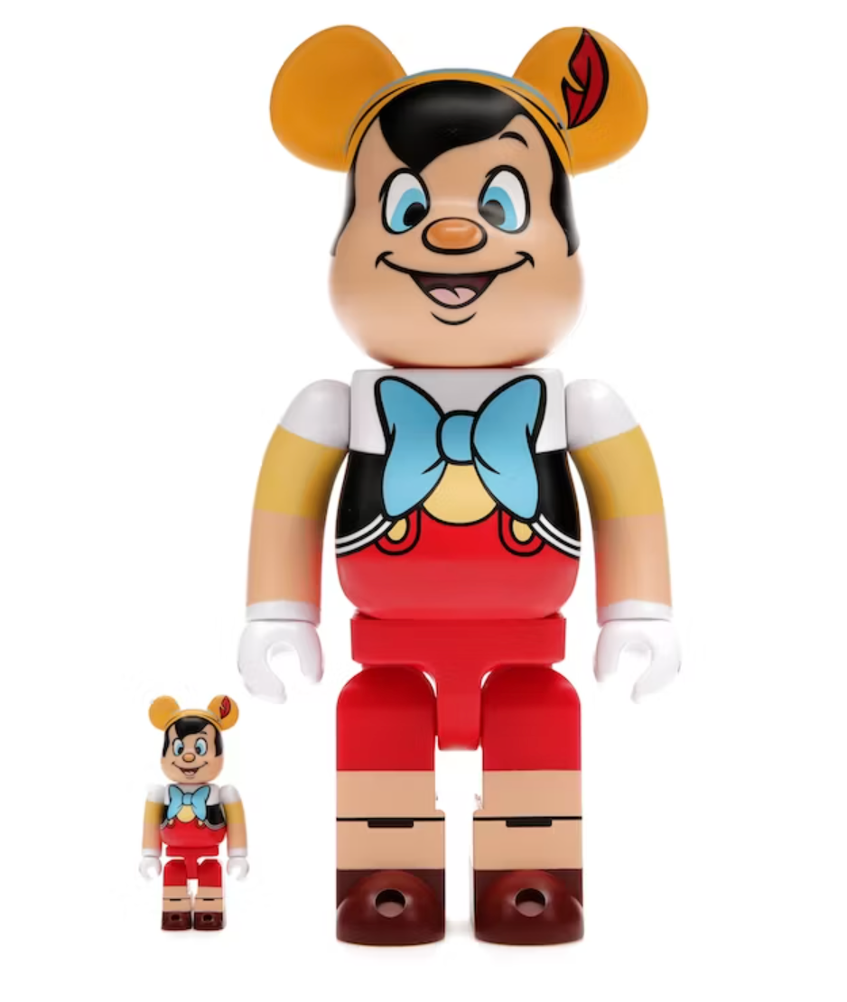 Bearbrick x Disney Pinocchio 100% & 400% Set