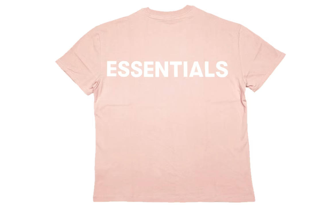 Fear of God Essentials Pink 3M Logo Boxy T-shirt Blush